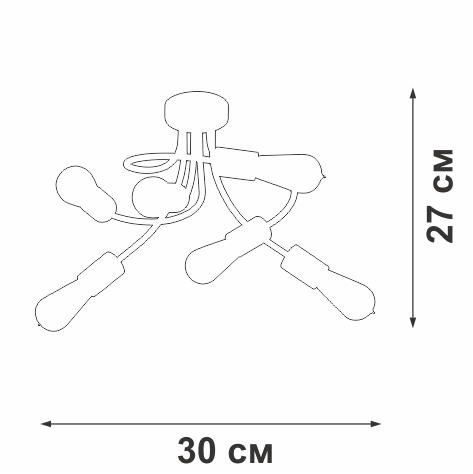 Потолочная люстра Vitaluce V3928-1/6PL в Санкт-Петербурге