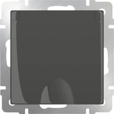 Розетка Werkel с заземлением с защитной крышкой и шторками WL07-SKGSC-01-IP44 4690389054075 в Санкт-Петербурге