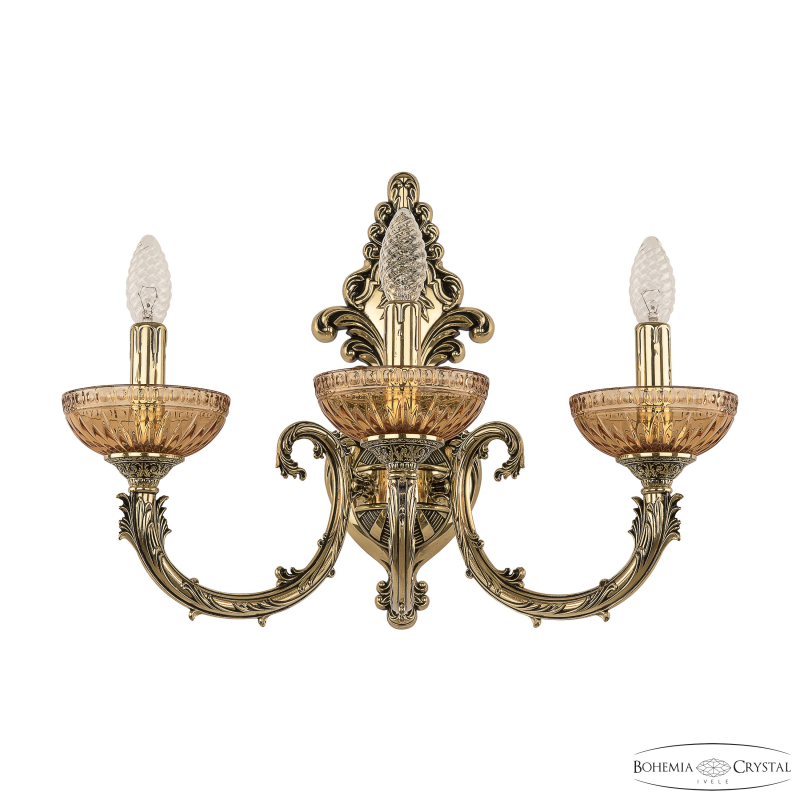 Бра Bohemia Ivele Crystal Florence 7109B15/3/210 GB P Amber/M-1G в Санкт-Петербурге