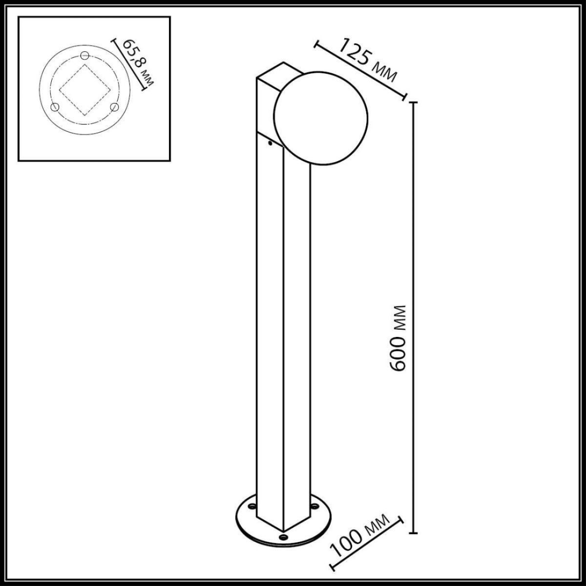 Ландшафтный светильник Odeon Light Nature Viva 7124/1G в Санкт-Петербурге