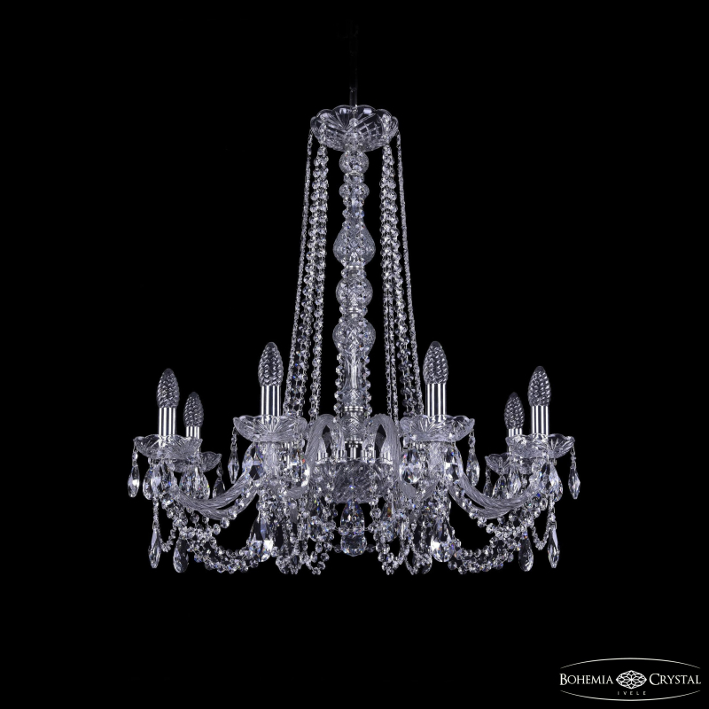 Подвесная люстра Bohemia Ivele Crystal 1402/8/240/h-73 Ni в Санкт-Петербурге
