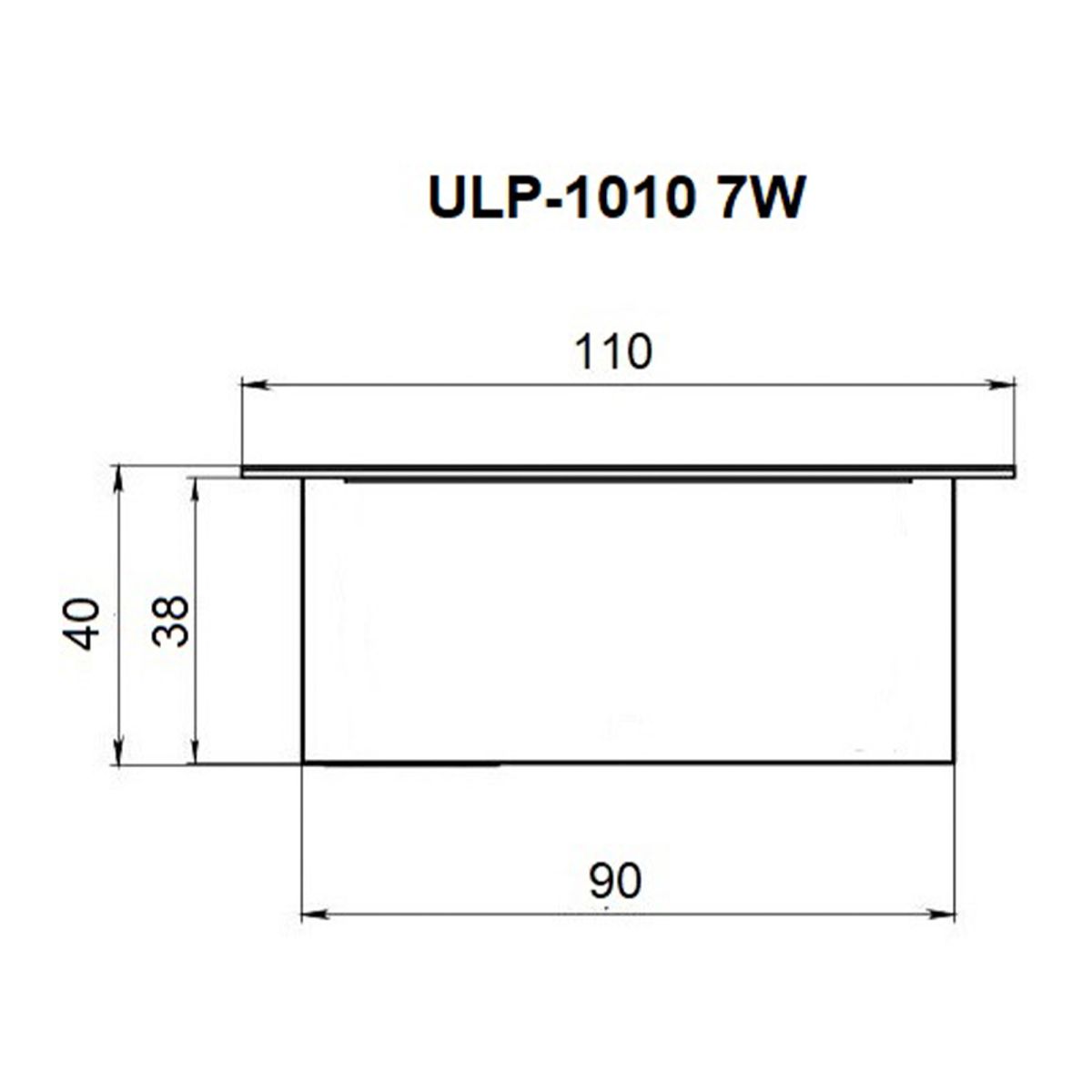 Встраиваемый светильник Uniel ULP-1010-7W/4000K IP54 GRILYATO OPAL BLACK UL-00012838 в Санкт-Петербурге