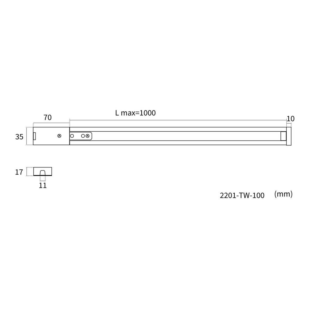 Шинопровод однофазный накладной Favourite Practica 2201-TW-100 в #REGION_NAME_DECLINE_PP#