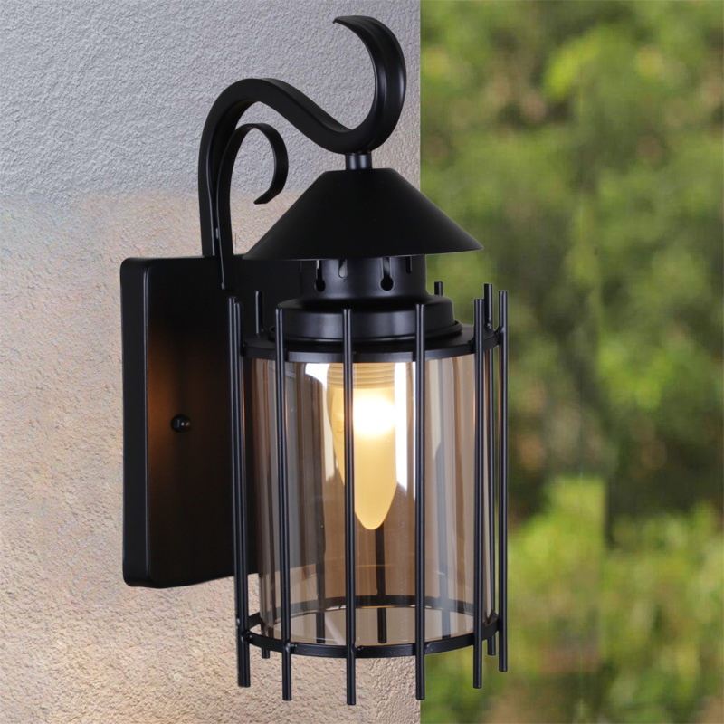 Уличный настенный светильник Reluce 08284-9.2-001U BK RLOS в Санкт-Петербурге