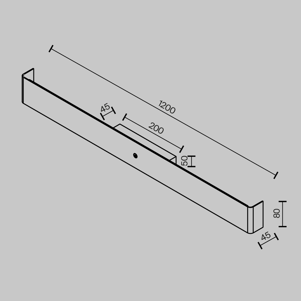 Настенный светильник Maytoni Bracket MOD492WL-L20BK в #REGION_NAME_DECLINE_PP#