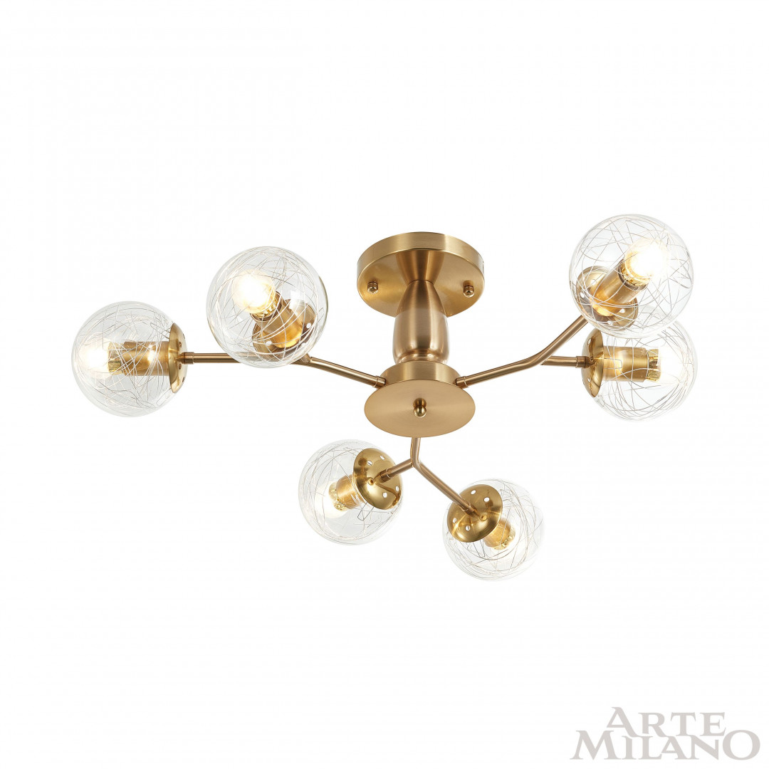 Потолочная люстра Arte Milano Neapolis 275908/6 GD в #REGION_NAME_DECLINE_PP#