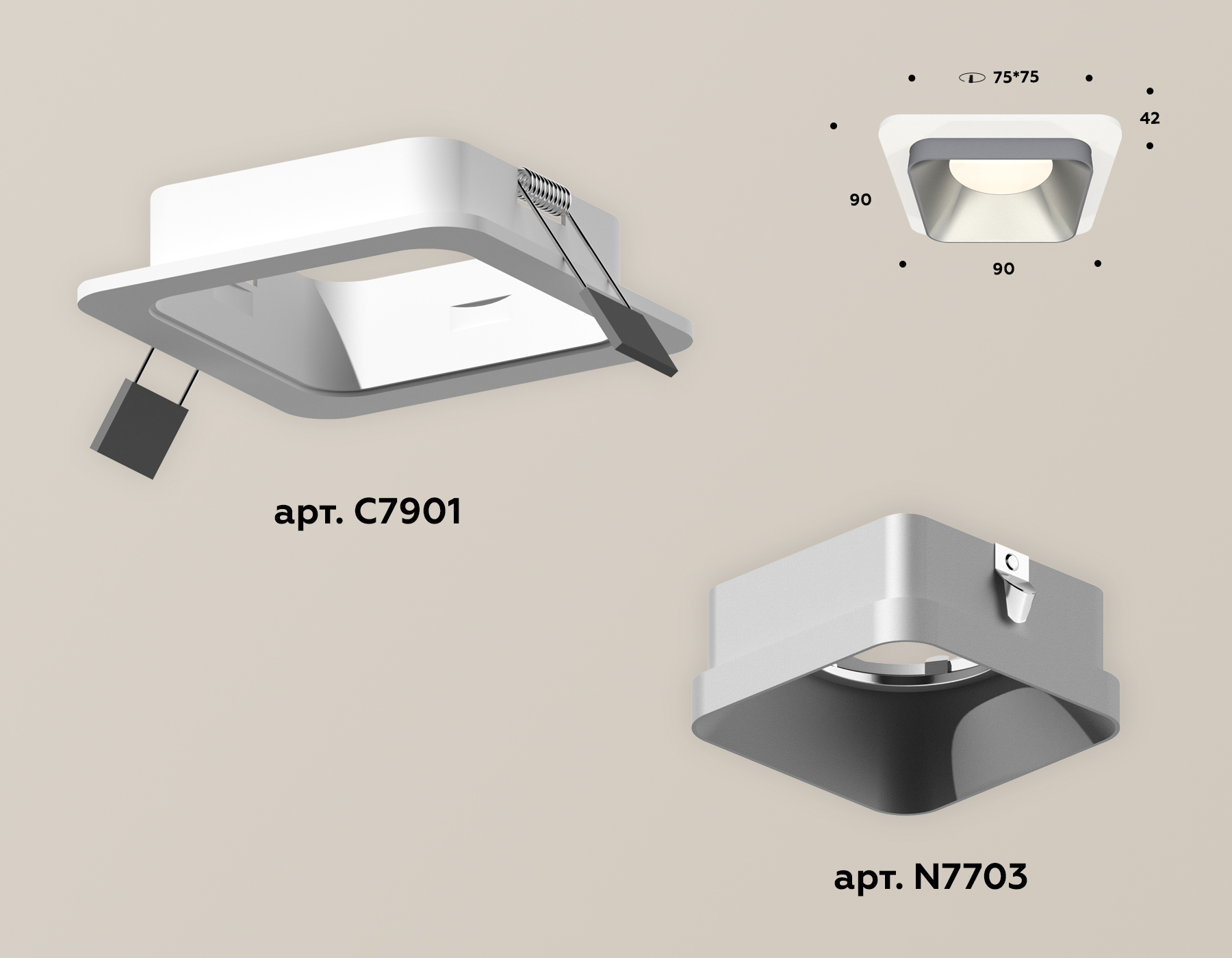 Встраиваемый светильник Ambrella Light Techno XC7901003 (C7901, N7703) в Санкт-Петербурге