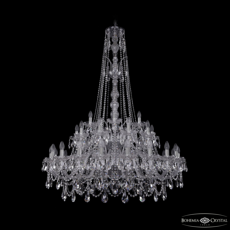 Подвесная люстра Bohemia Ivele Crystal 1411/20+10+5/400/XL-155/2d Ni в Санкт-Петербурге
