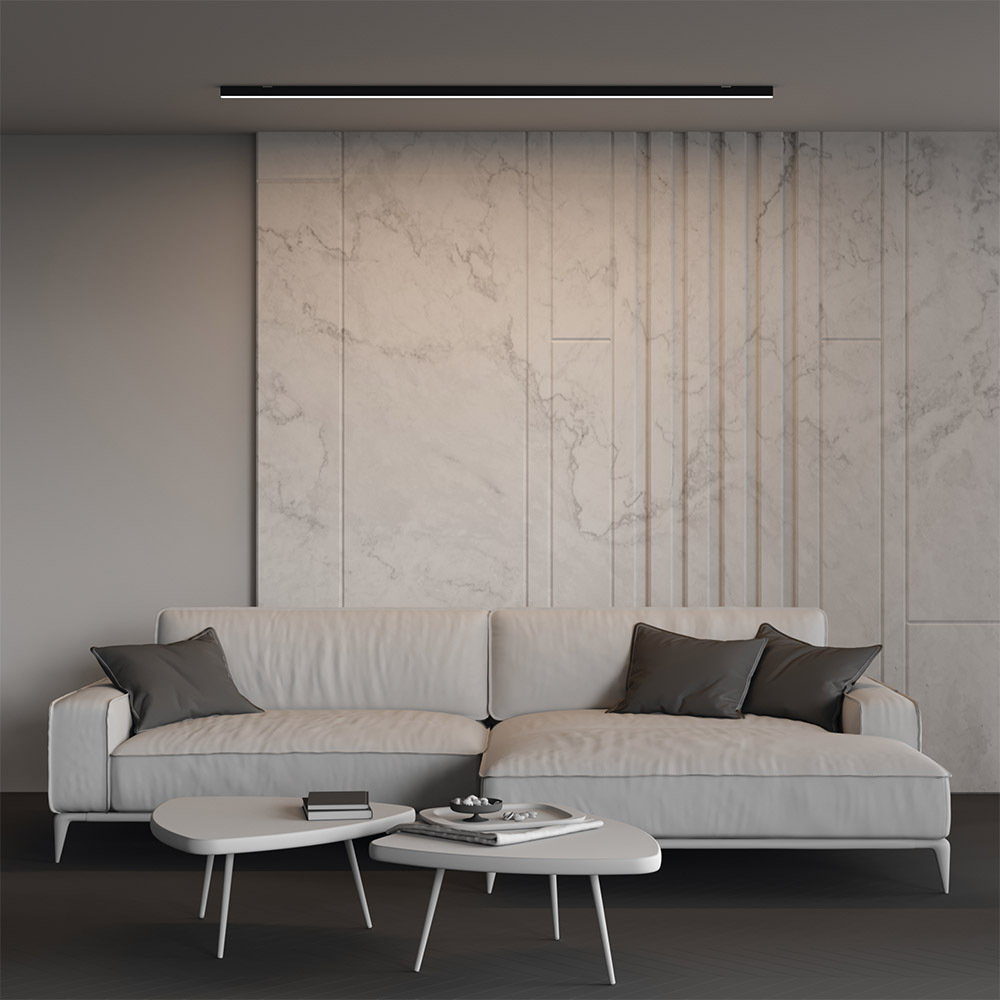 Линейный накладной светильник Maytoni Technical 4000K 35x35 (Черный, 2 м) LL311016 в Санкт-Петербурге