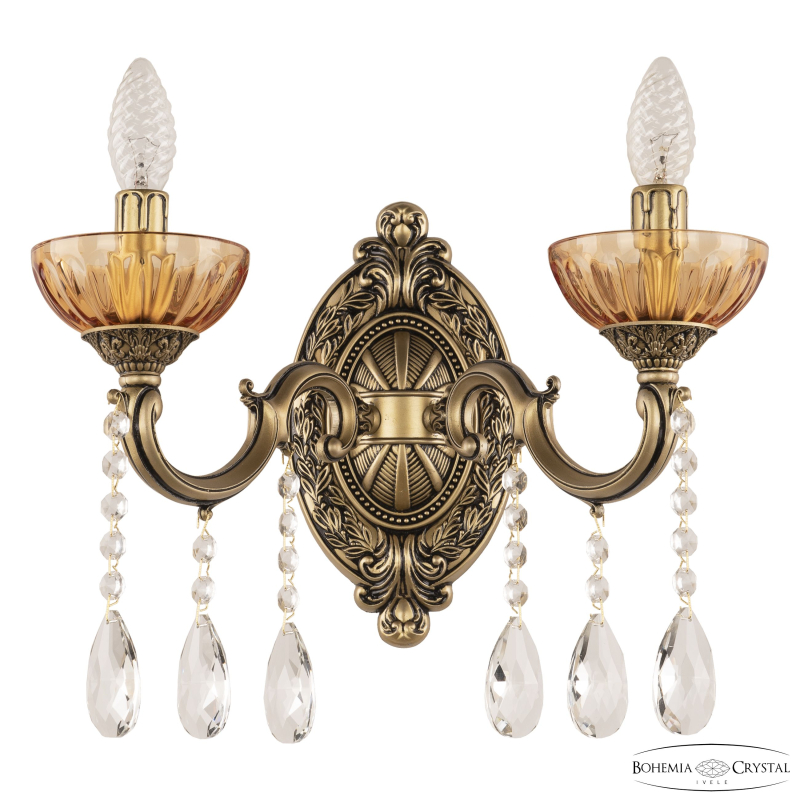 Бра Bohemia Ivele Crystal AL7801B10/2/175 A AGB P Amber/M-1H в Санкт-Петербурге