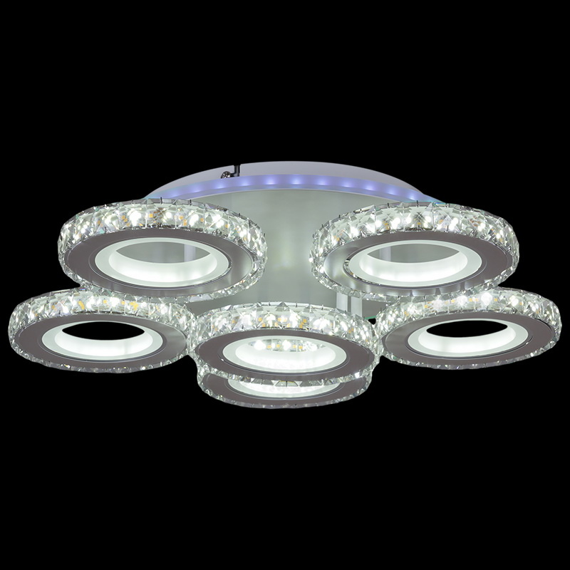 Потолочная люстра Reluce 03900-0.3-5+1A WH+CR (RGB) в Санкт-Петербурге