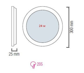 Встраиваемый светодиодный светильник Horoz Slim-24 24W 6400K 056-003-0024 HRZ33002862 в #REGION_NAME_DECLINE_PP#