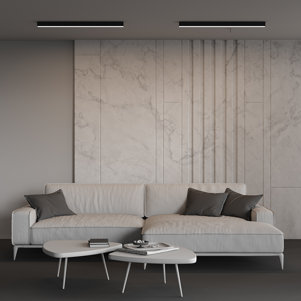 Линейный накладной светильник Maytoni Technical 4000K 50x50 (Черный, 1 м) LL311028 в Санкт-Петербурге