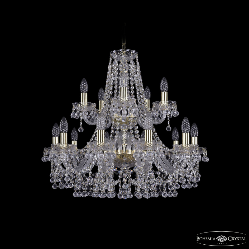 Подвесная люстра Bohemia Ivele Crystal 1409/10+5/240/2d G в Санкт-Петербурге