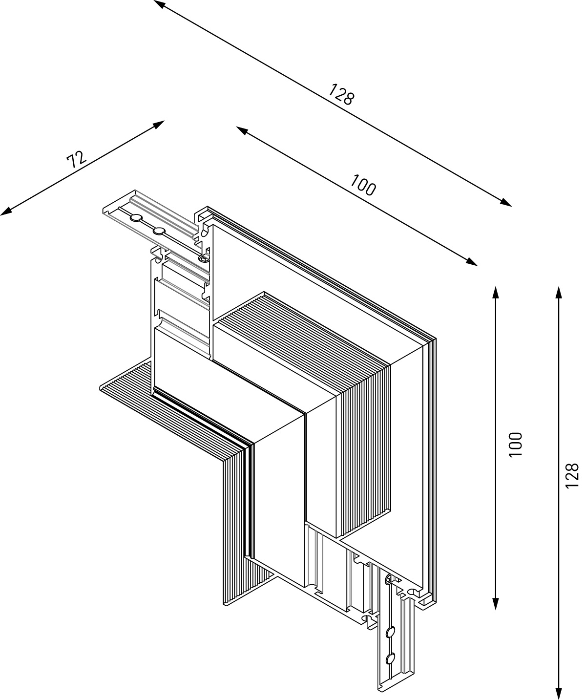 Коннектор угловой внутренний Lumker SY-LINK-INT-T1-WH 013619 в Санкт-Петербурге