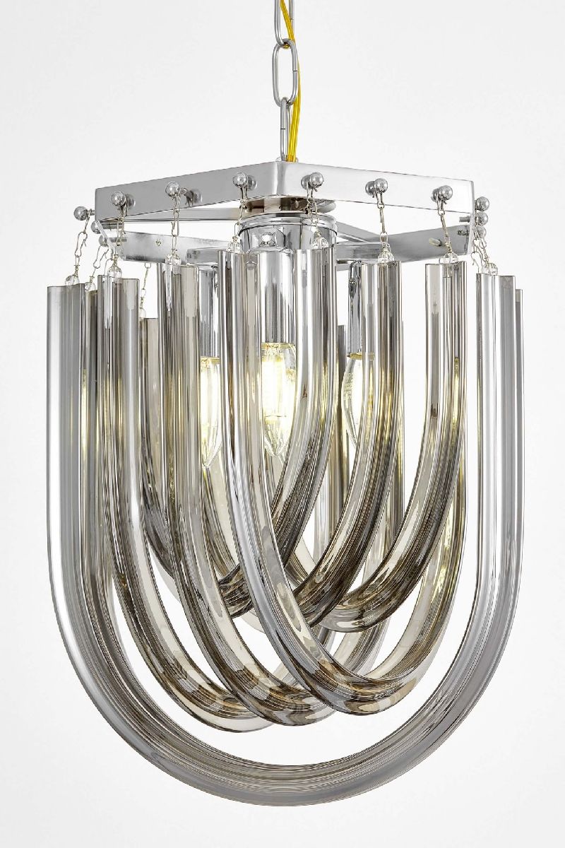 Подвесная люстра Lumina Deco Boscone LDP 7044-300 CHR+GY в Санкт-Петербурге