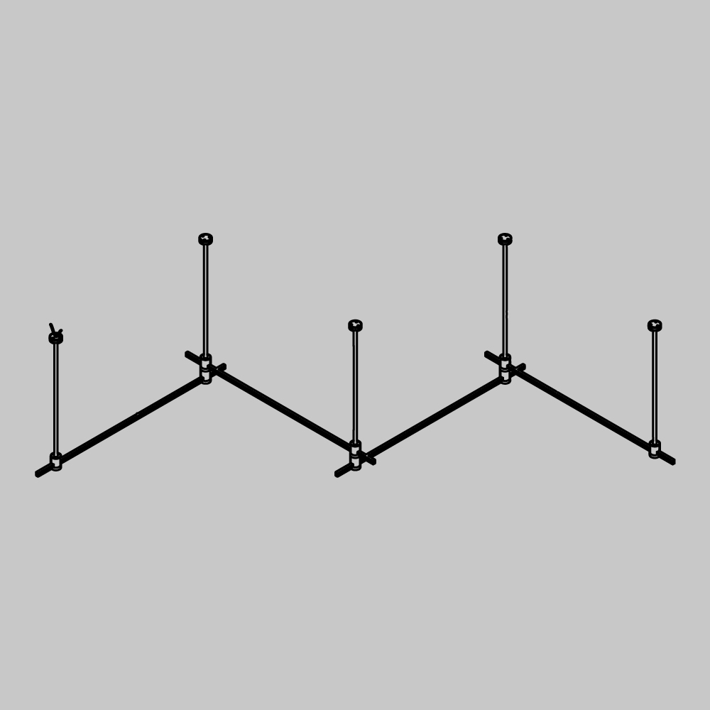 Основание Long двухуровневое на жестких подвесах для трековых светильников Maytoni Technical Flarity TFC-Flar-L02-PT в #REGION_NAME_DECLINE_PP#