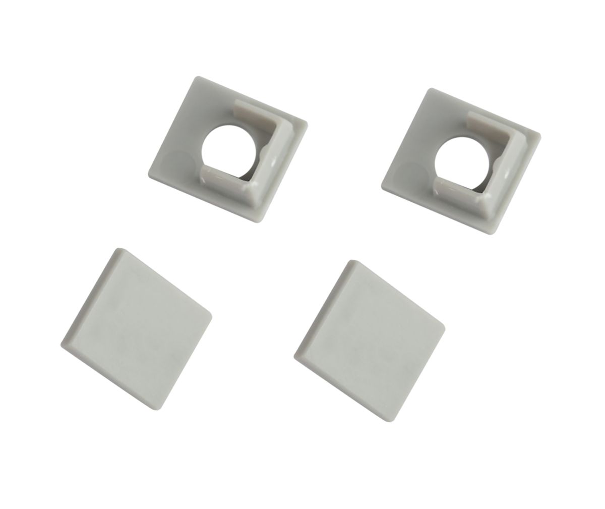 Набор заглушек Эра 5022-3 для профиля 5022, 4624, 5313(01) 3313, 3213, 5313(02) 2шт глухие 2шт с отверстием в Санкт-Петербурге