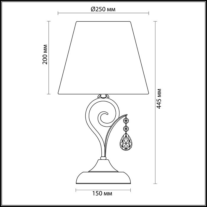 Настольная лампа Odeon Light Marionetta 3924/1T в Санкт-Петербурге