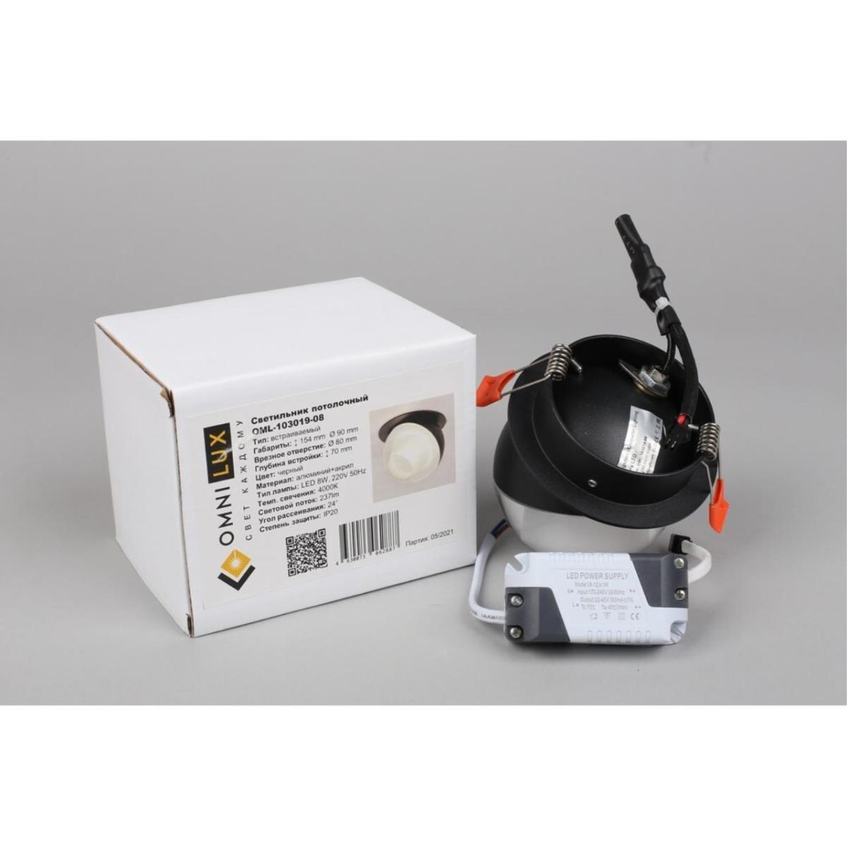 Встраиваемый светильник Omnilux Mantova OML-103019-08 в #REGION_NAME_DECLINE_PP#