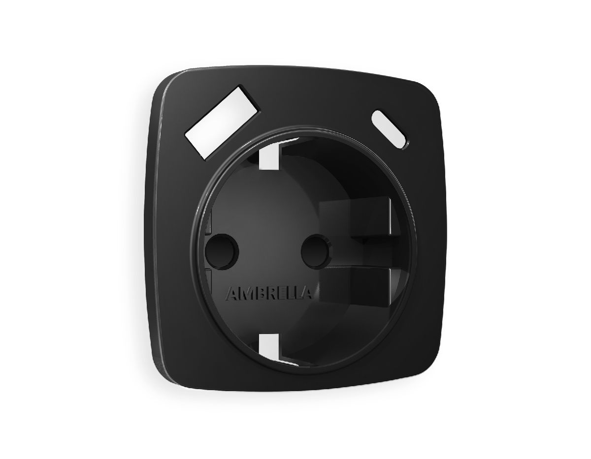 Лицевая панель для розетки с/з со шторками 2USB A+C Ambrella Volt Omega OP8100 в Санкт-Петербурге