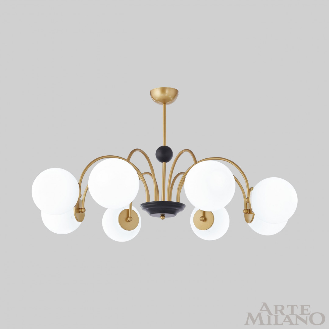 Люстра на штанге Arte Milano Napoli 312066/D940/8 BS/BK в Санкт-Петербурге