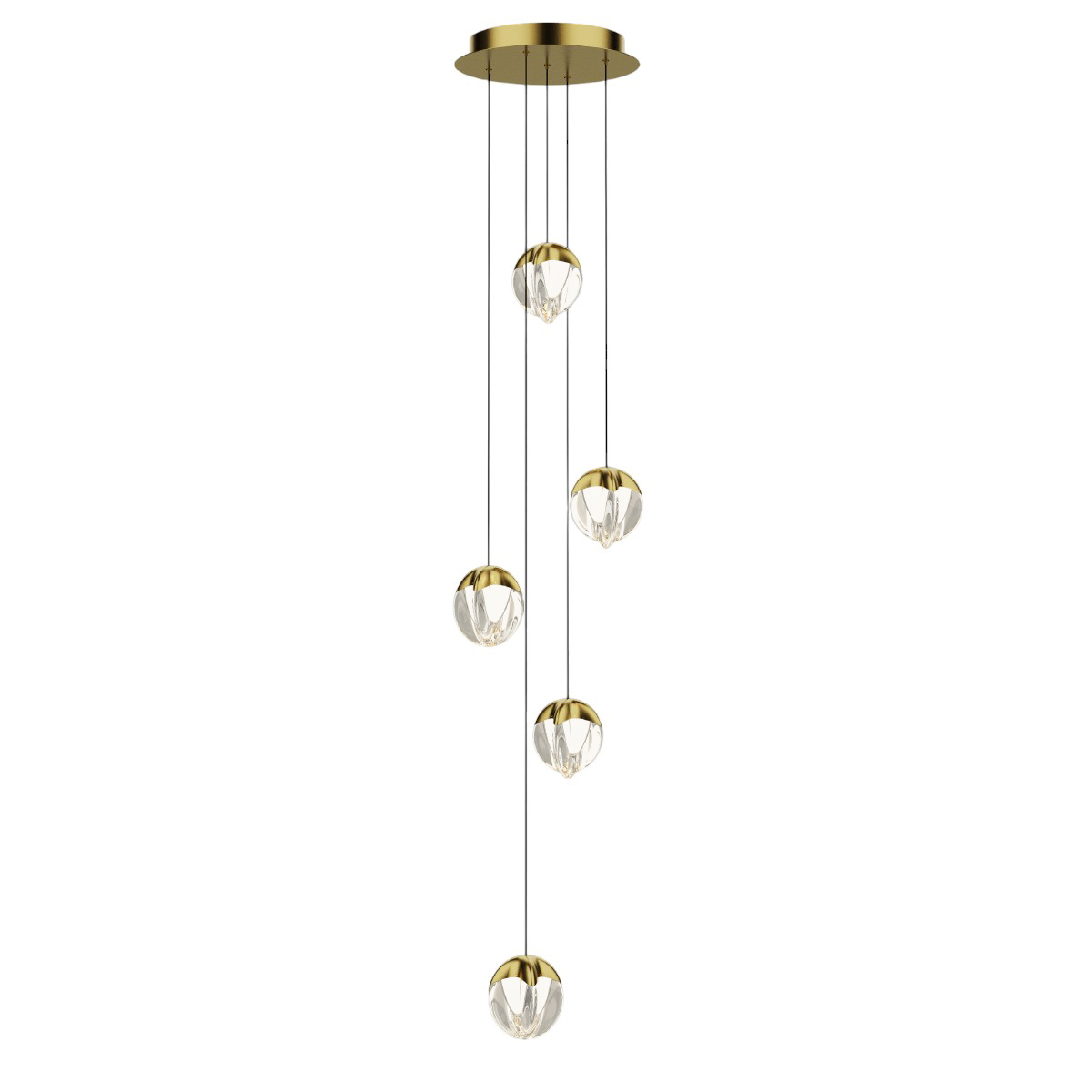 Подвесной светильник Delight Collection MD24001033-5A gold/clear в Санкт-Петербурге
