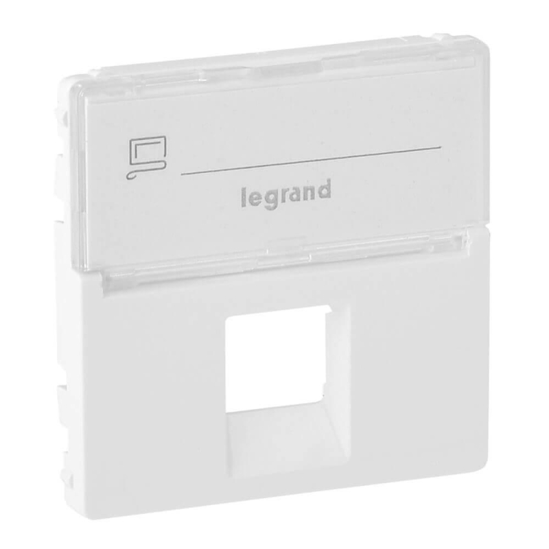 Лицевая панель Legrand Valena Life розетки телефонной RJ-11/Ethernet RJ-45 белая 755470 в Санкт-Петербурге
