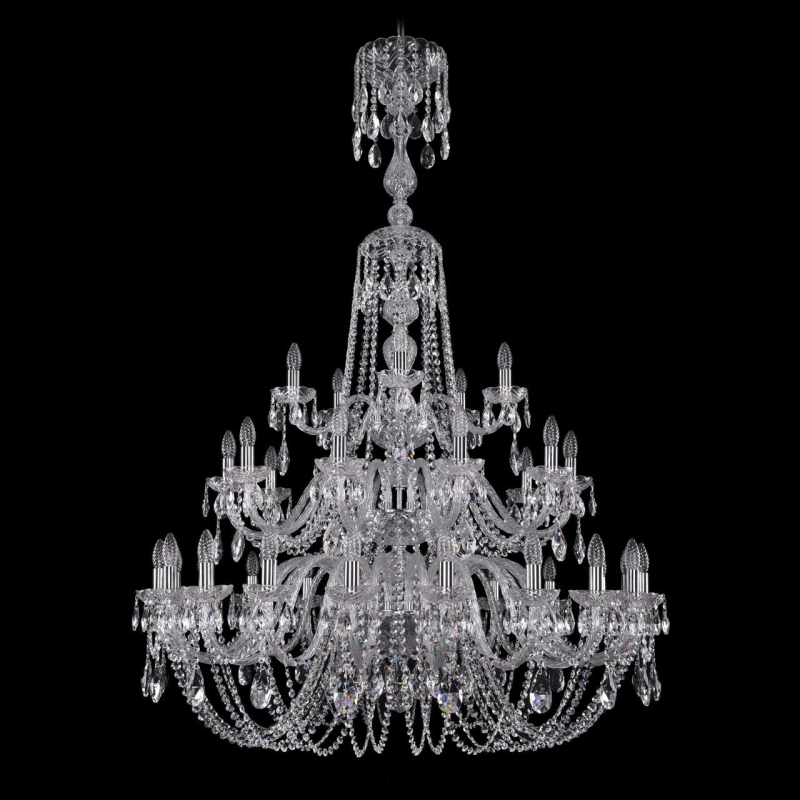 Подвесная люстра Bohemia Ivele 1402/20+10+5/400/XL-158/3d/Ni в Санкт-Петербурге