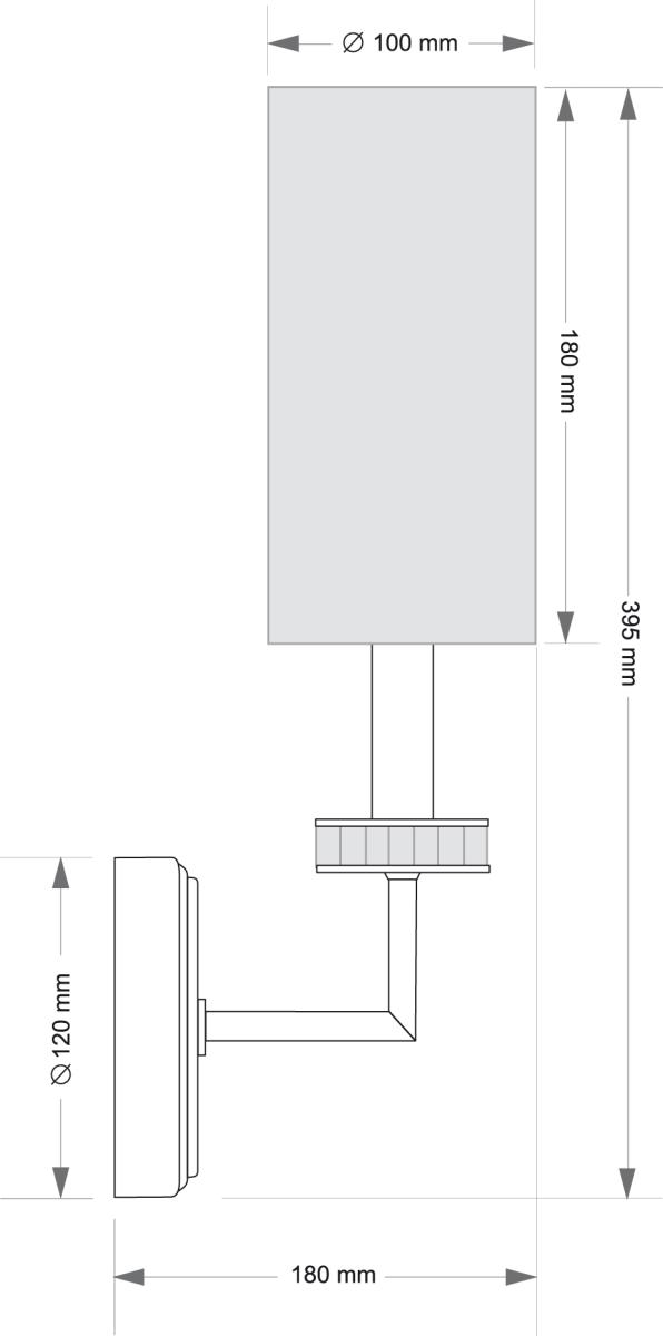 Бра Kutek Genova GEN-K-1(ZM/A) в #REGION_NAME_DECLINE_PP#