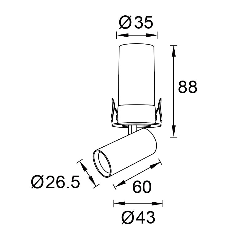 Встраиваемый спот Mantra Garda 9139 в Санкт-Петербурге