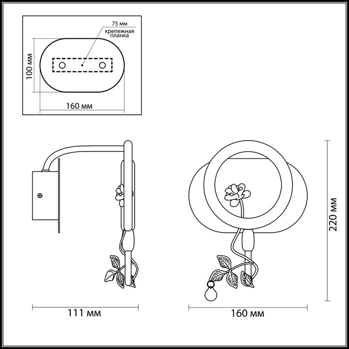 Бра LED Odeon Light Fiuggi 4036/6WL в Санкт-Петербурге