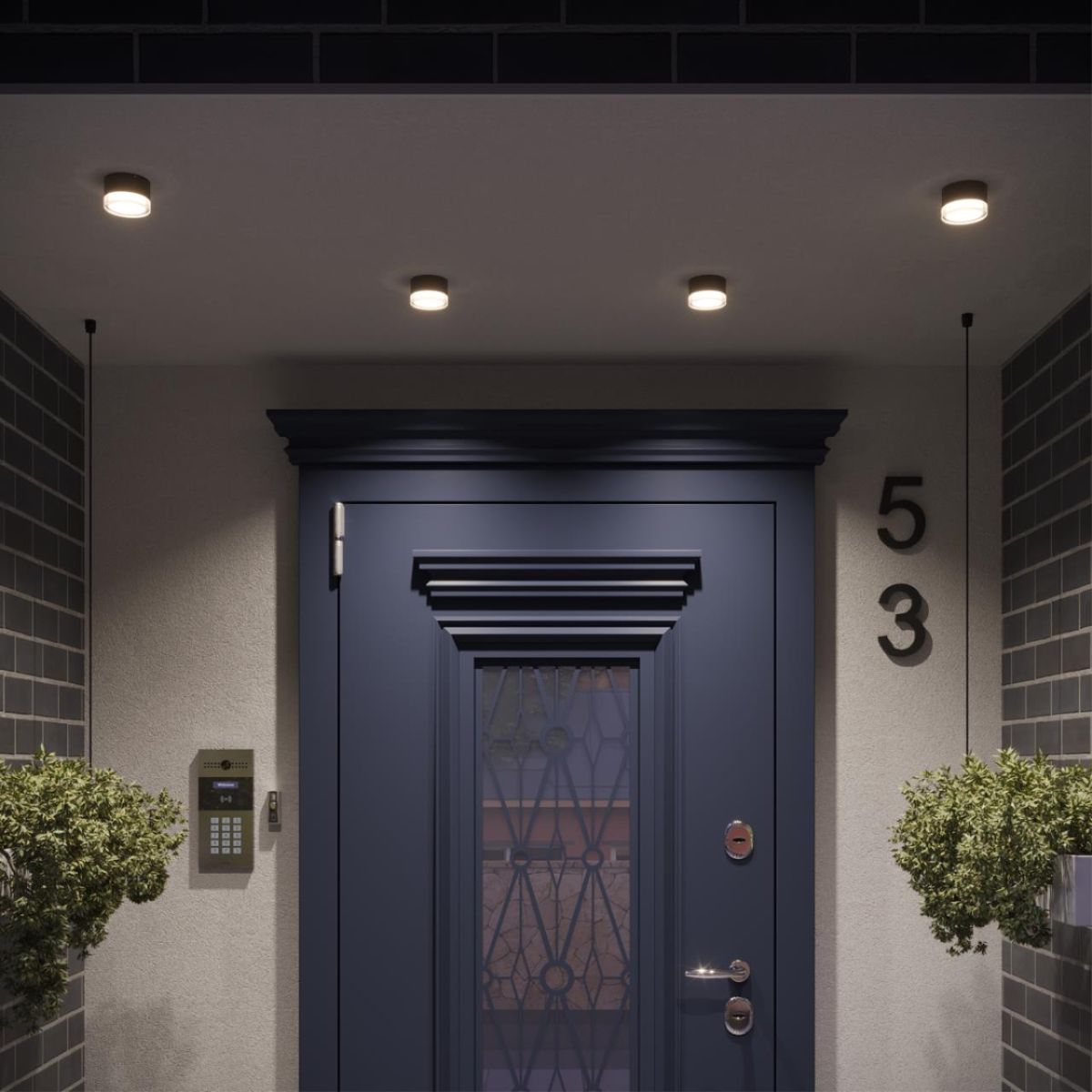 Уличный потолочный светильник с переключ. цветовой температуры Novotech Street Estima 359715 в #REGION_NAME_DECLINE_PP#