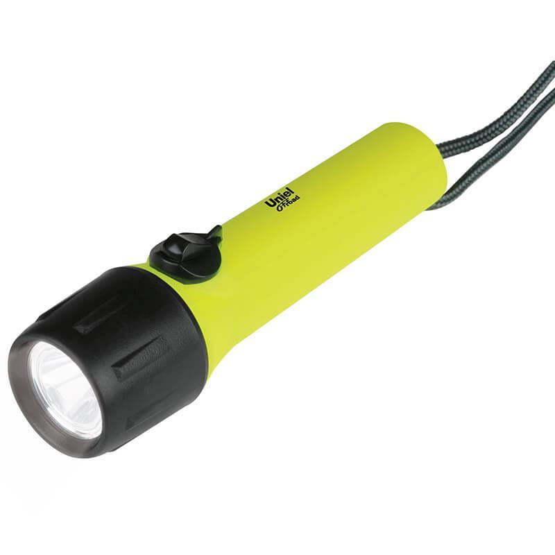 Карманный светодиодный фонарь (08789) Uniel от батареек 166х44 85 лм P-WP011-BB Yellow в Санкт-Петербурге