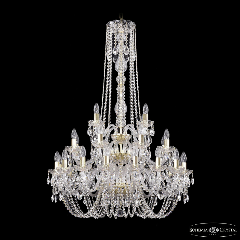 Подвесная люстра Bohemia Ivele Crystal 1402/16+8+4/300/h-123/3d G в Санкт-Петербурге
