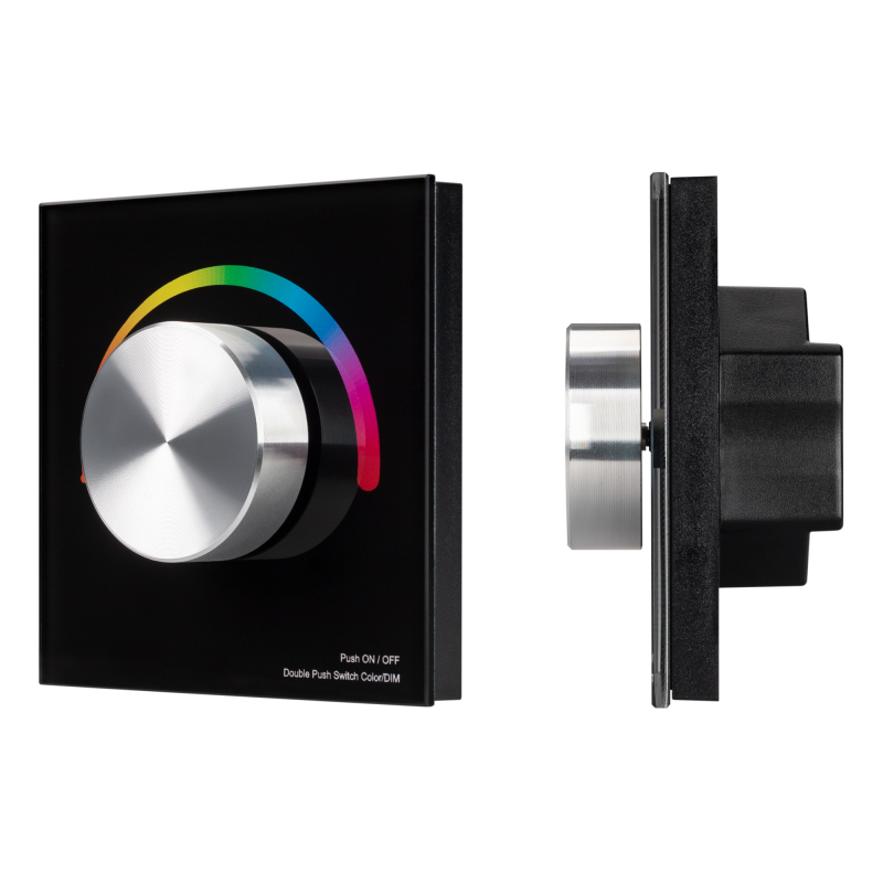 Панель Arlight Smart-P8-RGB-G-IN Black (12-24V, 3x4A, Rotary, 2.4G) 033763 в #REGION_NAME_DECLINE_PP#