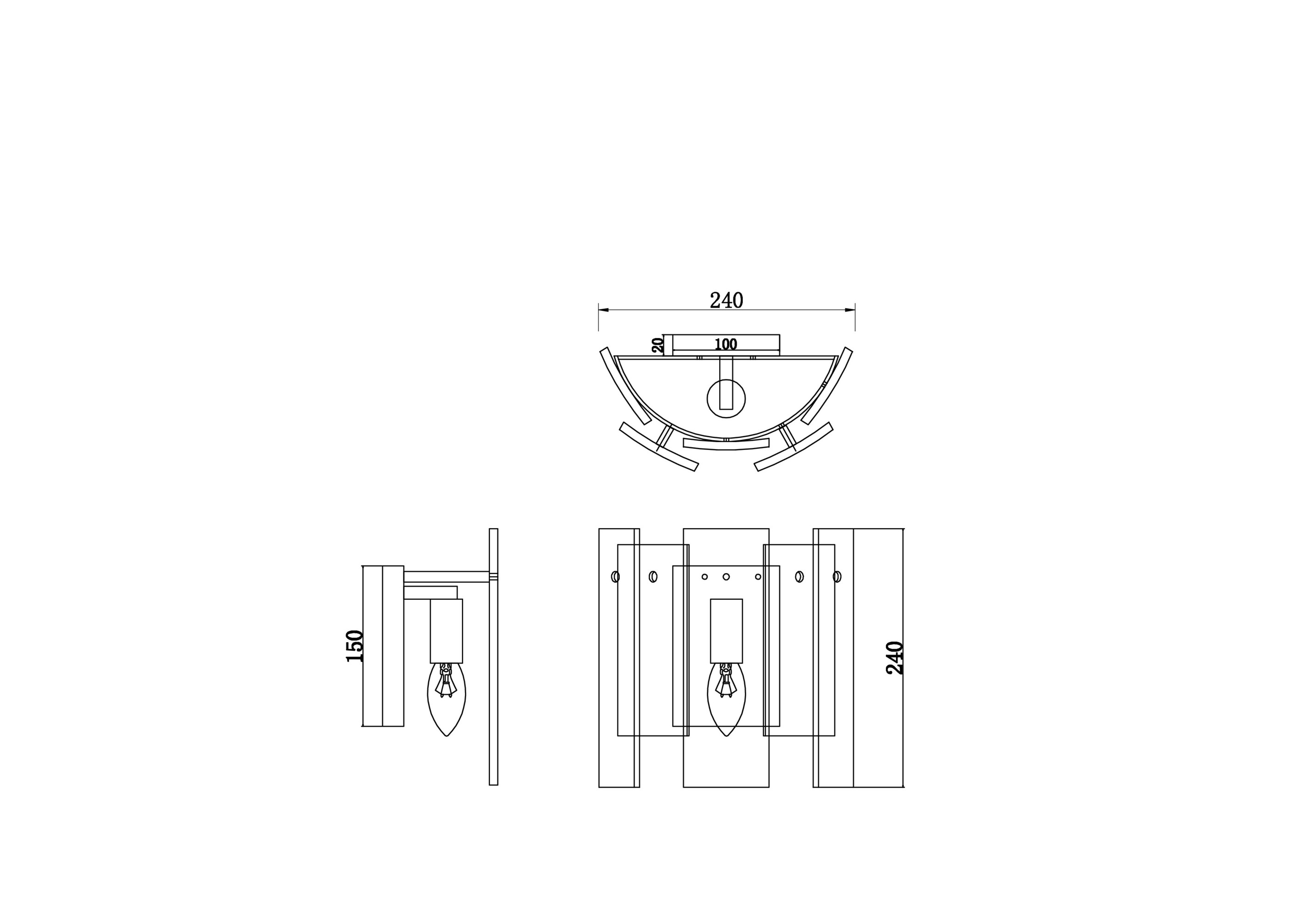 Бра Freya Ottimo FR5198WL-01BS в Санкт-Петербурге