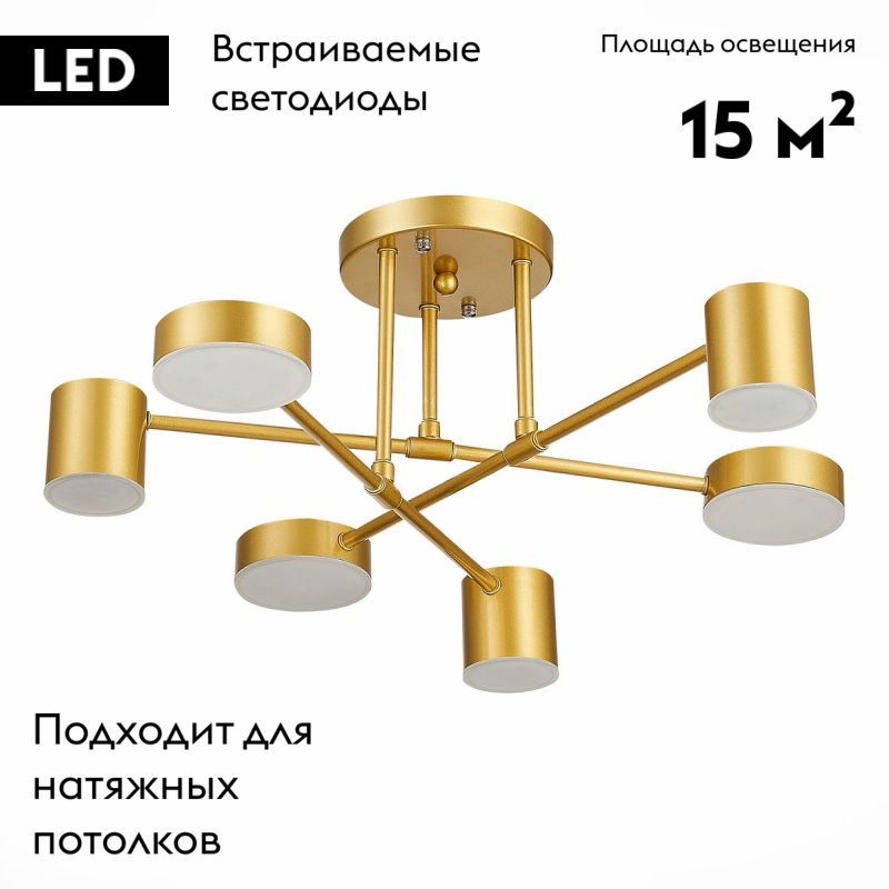 Потолочная люстра Evoluce Nobel SLE201022-06 в Санкт-Петербурге