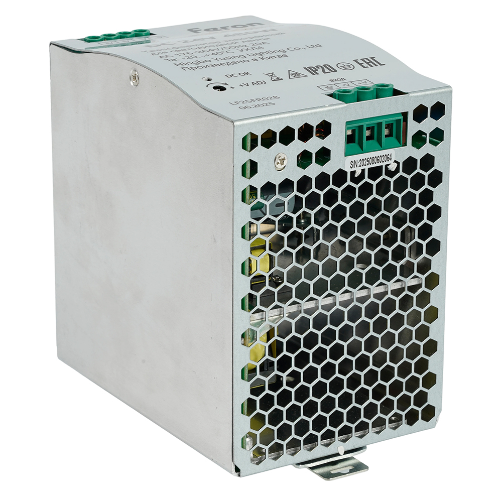 Трансформатор электронный на DIN-рейку Feron LB008 480W 24V IP20 52138 в Санкт-Петербурге