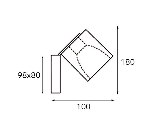 Настенный светильник Italline MRC0821W-1 black в Санкт-Петербурге