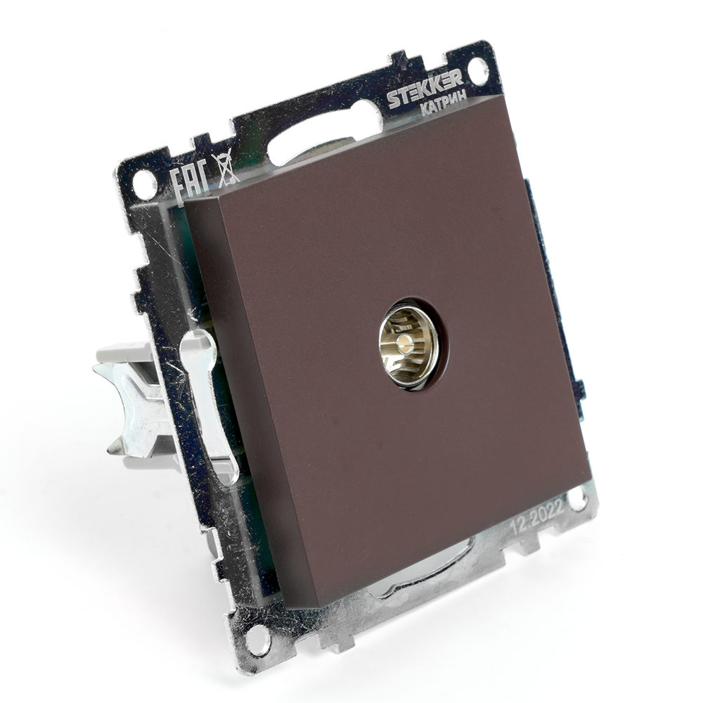 Розетка телевизионная 1-местная Stekker Катрин GLS00-7108-04 49024 в #REGION_NAME_DECLINE_PP#