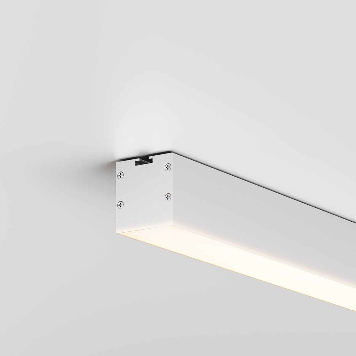 Линейный накладной светильник Maytoni Technical 3000K 35x35 (Серебро, 1 м) LL311003 в #REGION_NAME_DECLINE_PP#