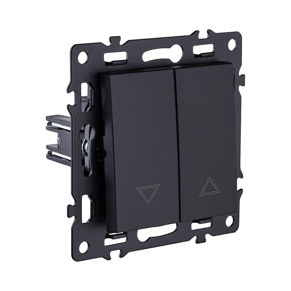 Механизм управления жалюзи 2-клавишный, черный Kollinger Asthetik AS-013BK в #REGION_NAME_DECLINE_PP#