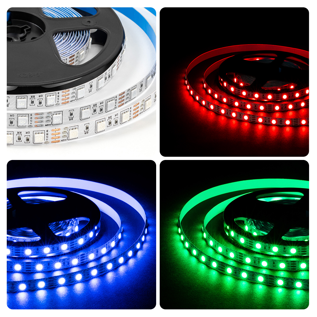 Светодиодная лента Apeyron 12В 5050 14,4Вт/м RGB 5м IP20 LSE-271 в Санкт-Петербурге