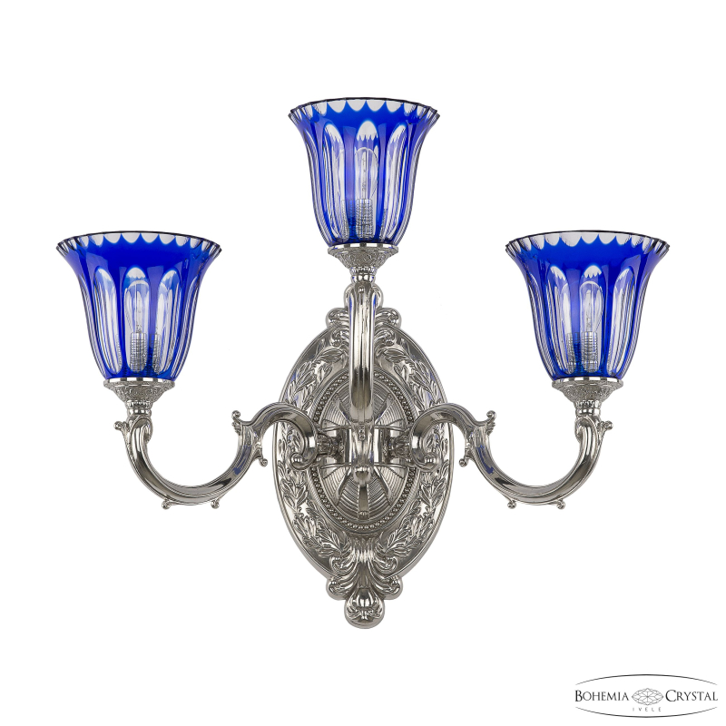 Бра Bohemia Ivele Crystal Verona 7214B12/2+1/210 Ni P2 U Clear-Blue/H-1H в Санкт-Петербурге