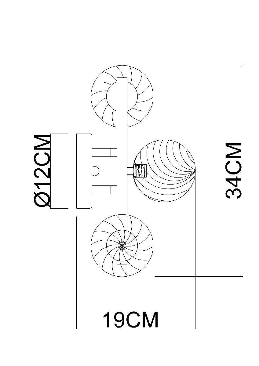 Бра Arte Lamp Etereo A5261AP-3GO в Санкт-Петербурге