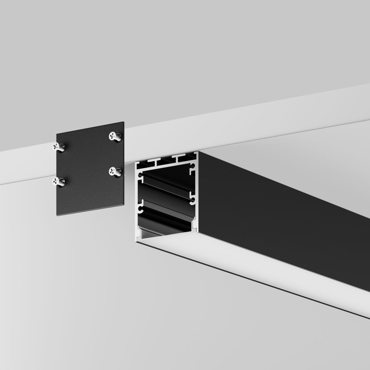 Алюминиевый профиль накладной-подвесной Maytoni Led Strip ALM-3535BT-B-2M 633003 в Санкт-Петербурге