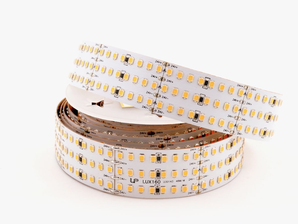 Светодиодная лента LEDS POWER трехрядная 2835 528/м (48Вт/м) 24В теплая LUX160 006307 в #REGION_NAME_DECLINE_PP#