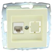 Розетка компьютерная Rj45 Cat6 Mono Electric Despina-Larissa крем 500-001705-125 в Санкт-Петербурге