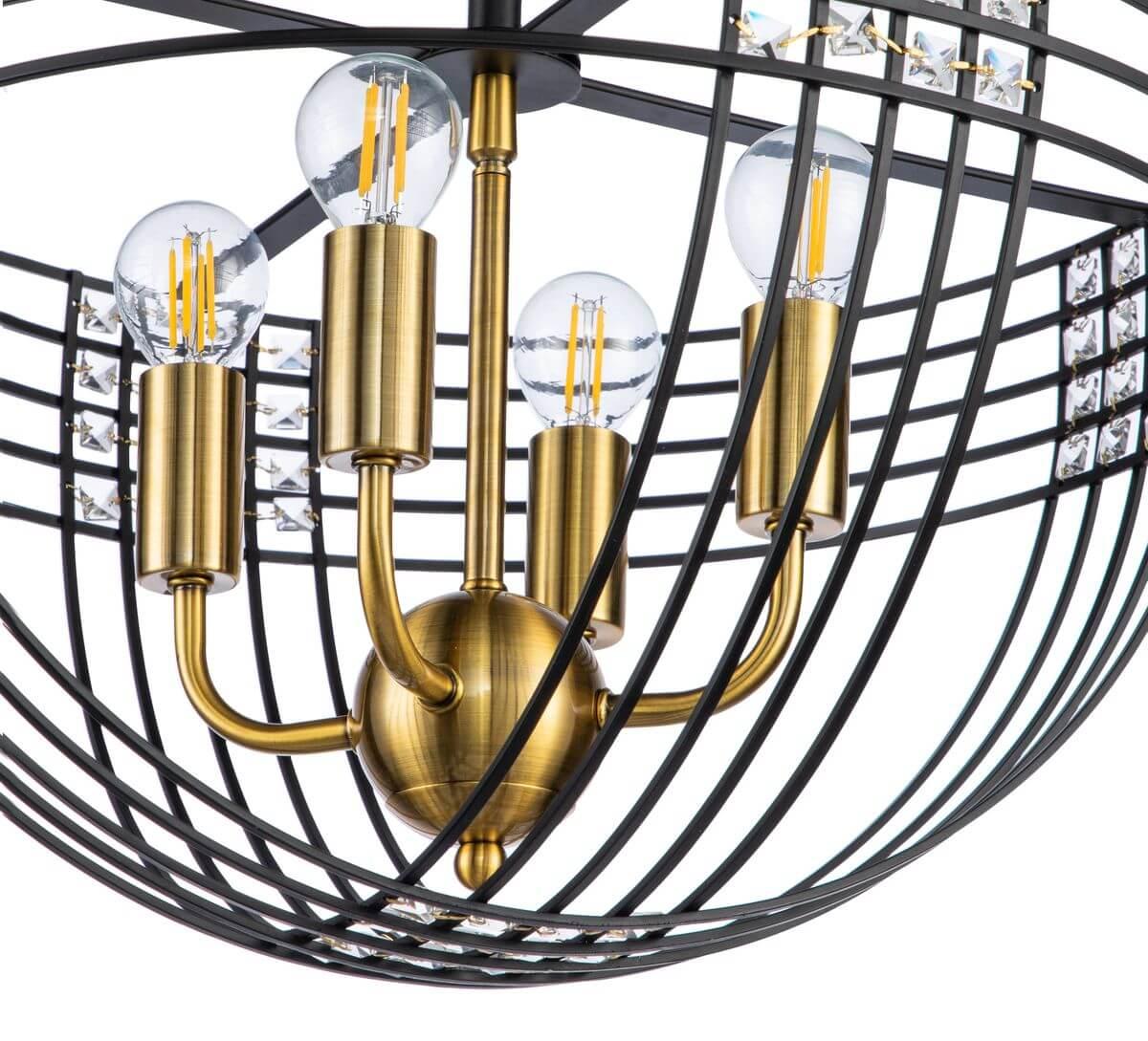 Потолочная люстра Indigo Fresco 10001/4C Black V000104 в #REGION_NAME_DECLINE_PP#